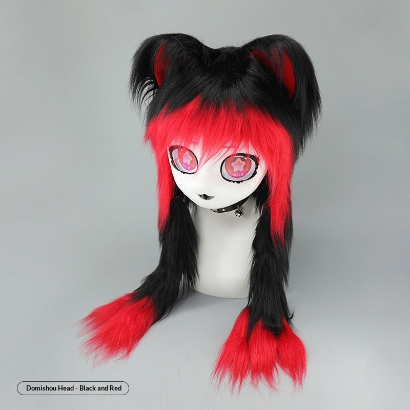 Lolita Cat-Ear Cosplay Plush Headpiece for Adults - Multiple Colors