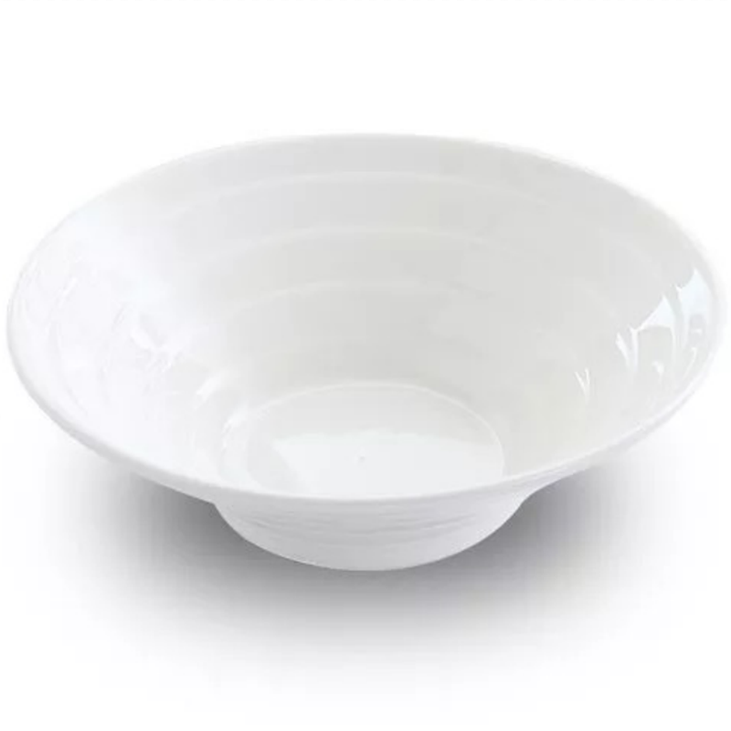 Japanese-Style Ceramic Noodle Soup Bowl with Trumpet Hat Design - 8 Inches