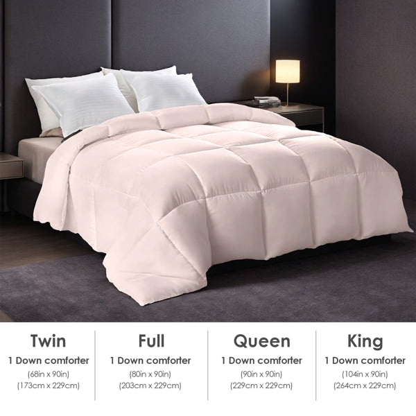 Oversized Thick Duvet - Pink Soft Warmth, Machine Washable