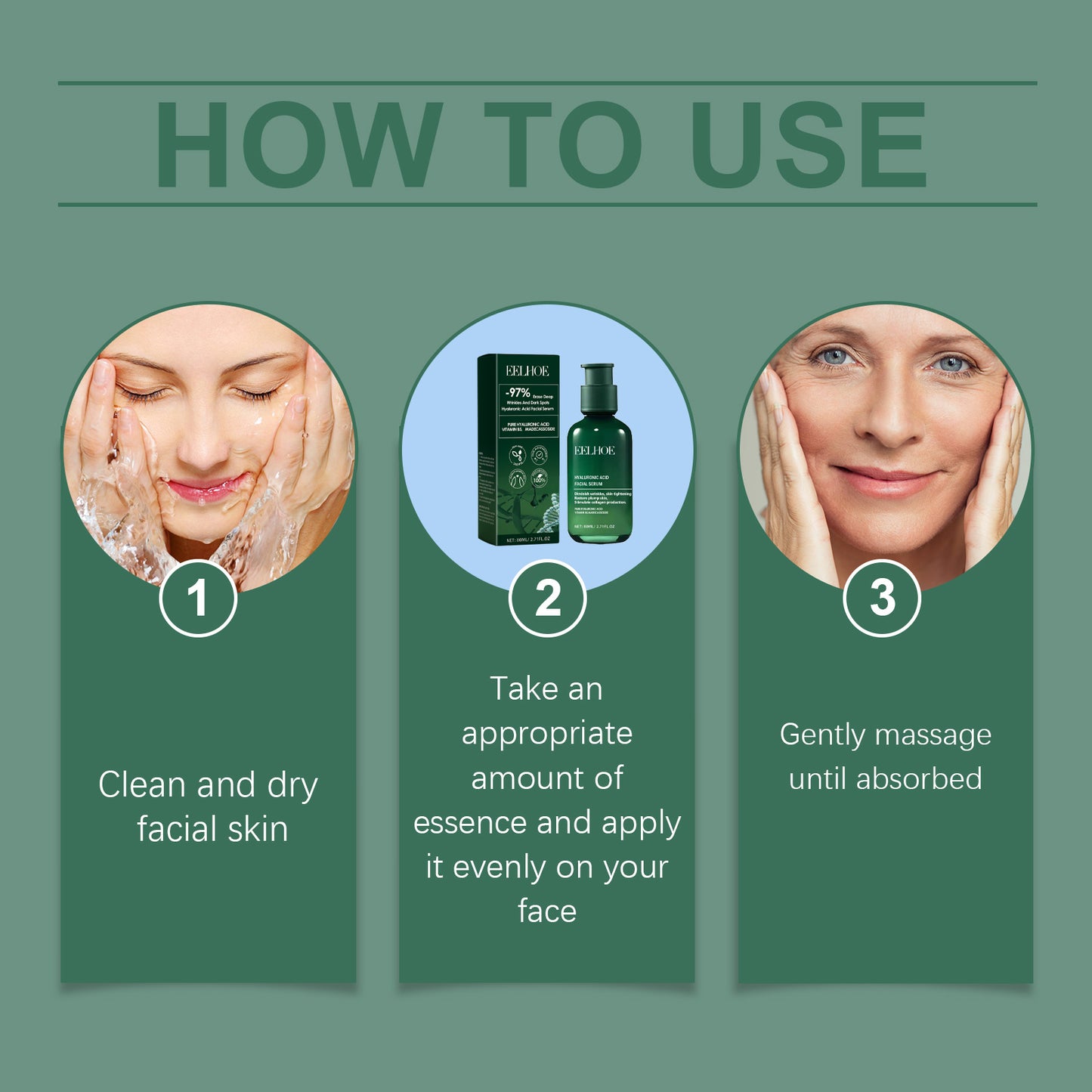 Hydrating Facial Serum with Hyaluronic Acid & Collagen - 80ml
