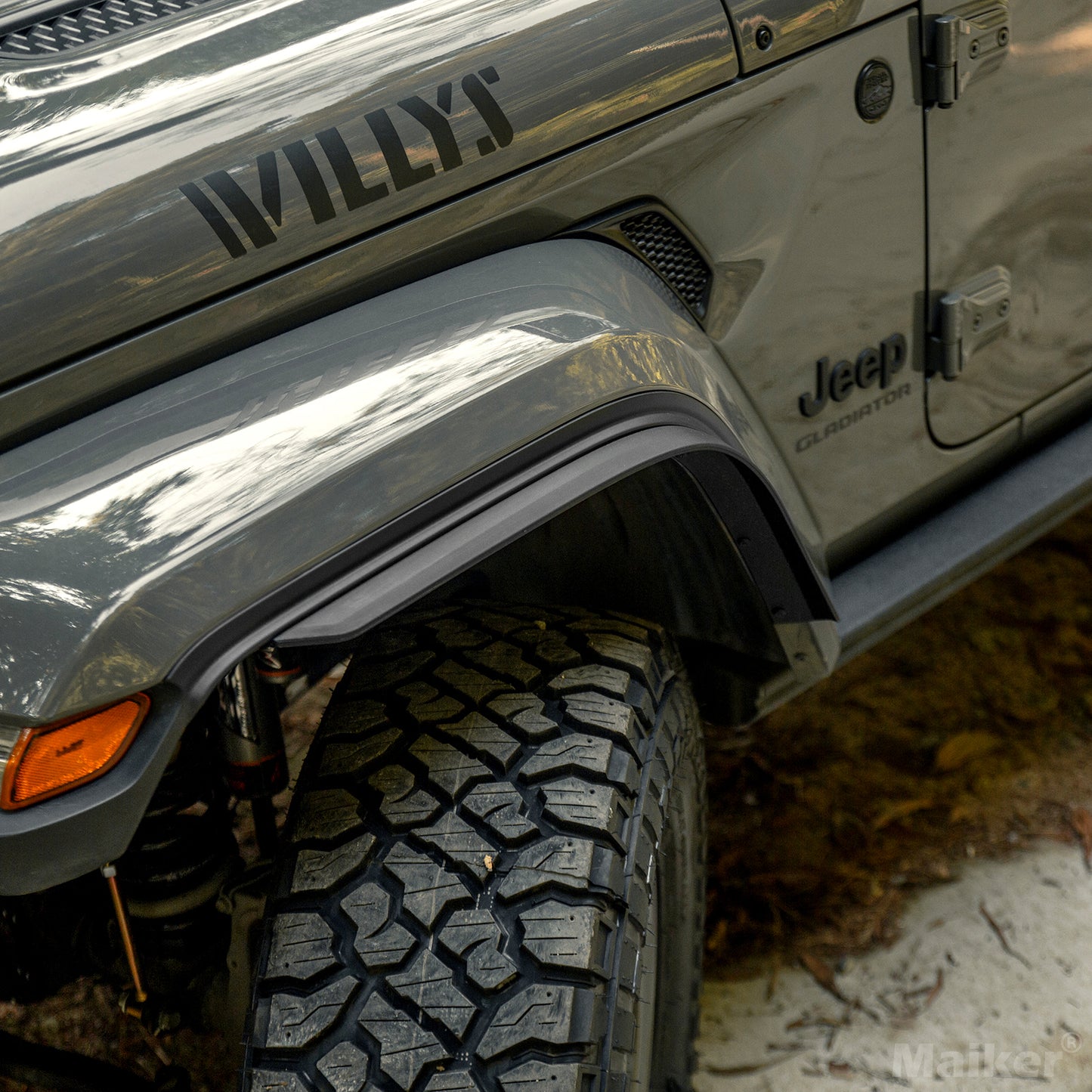 Front & Rear Fender Flares for 2018-2026 Jeep Wrangler JL & JLU - Black