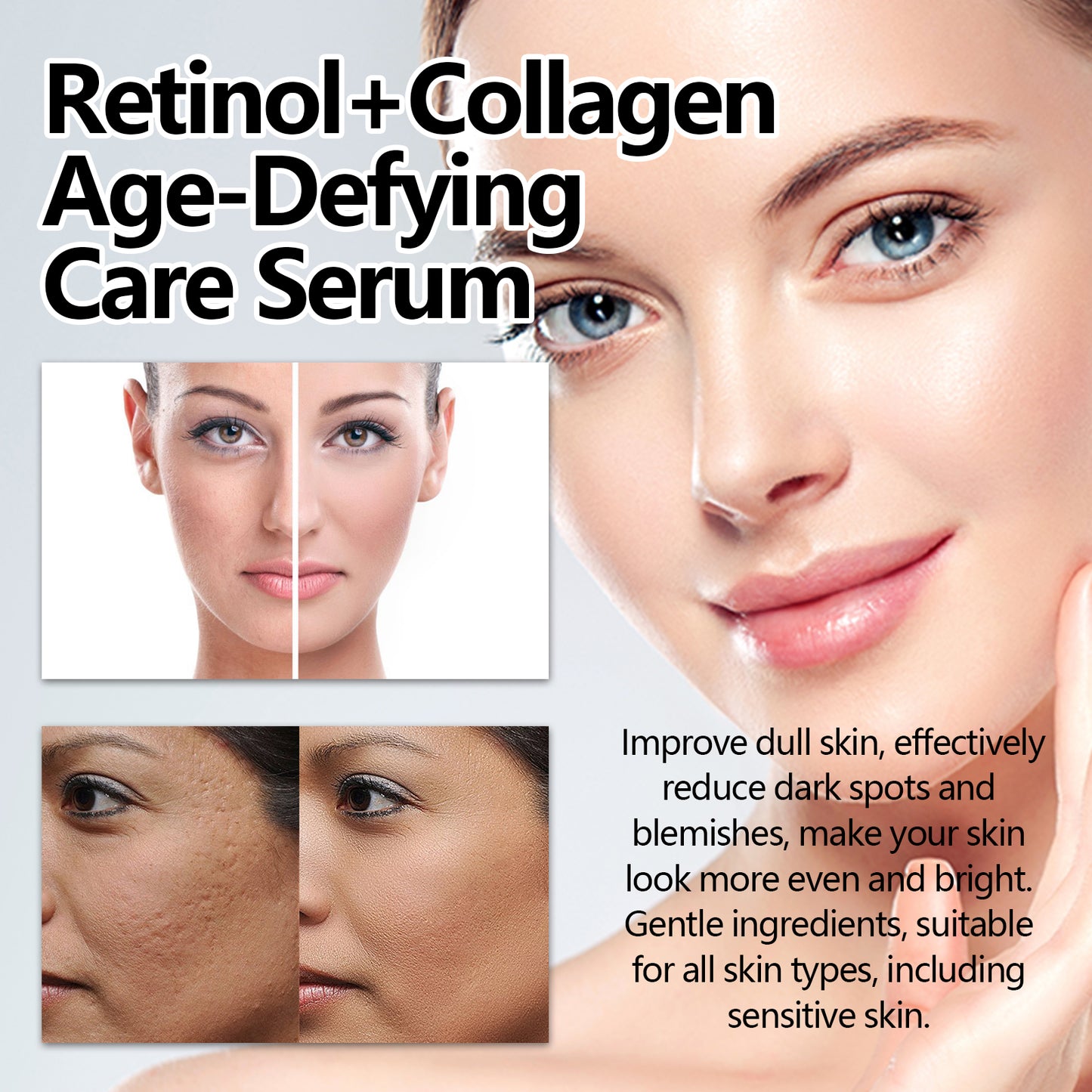 Retinol & Collagen Age-Defying Facial Serum - Firming & Anti-Wrinkle Care