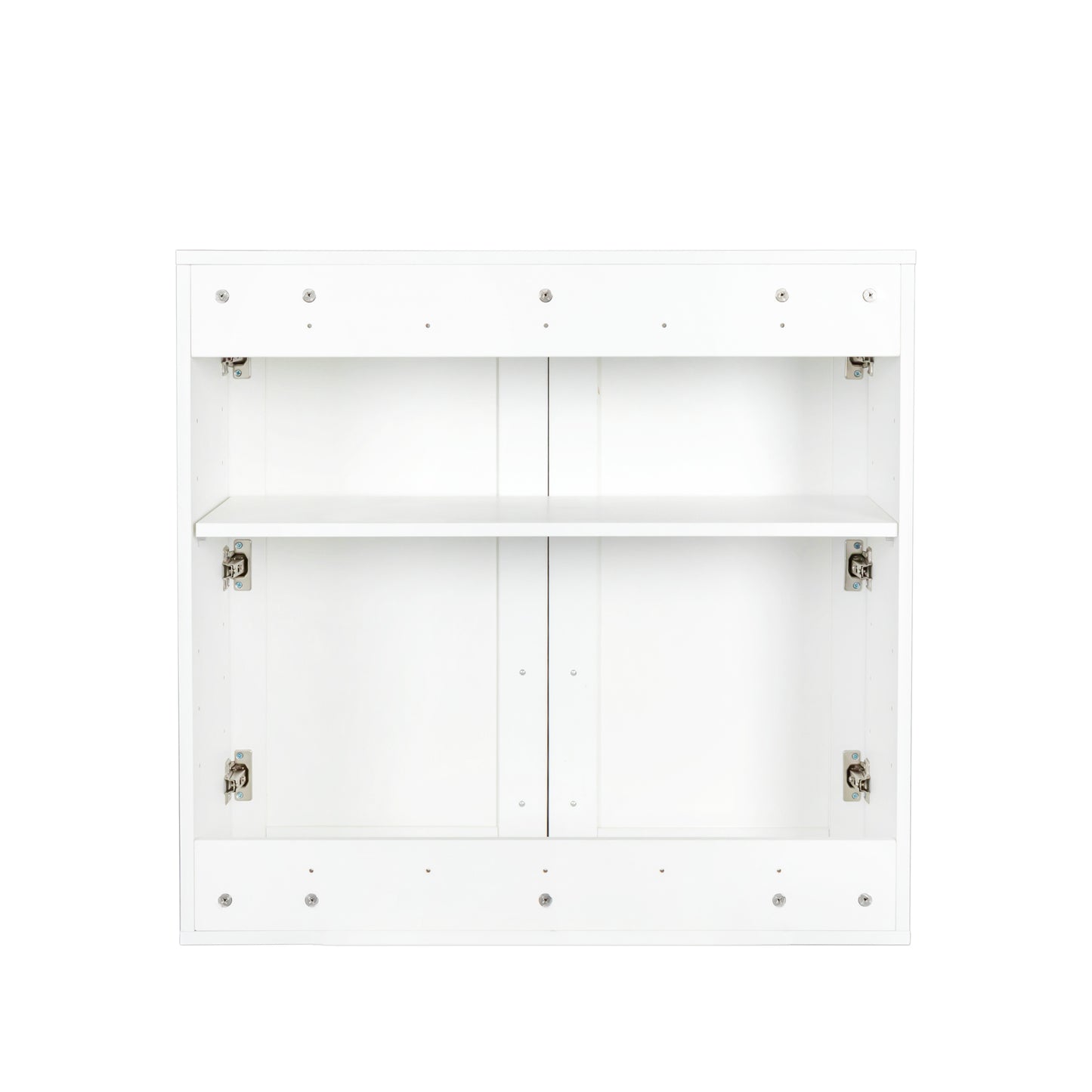 Stackable Wall Mounted Storage Cabinet - 11.81"D x 31.50"W x 29.92"H - White