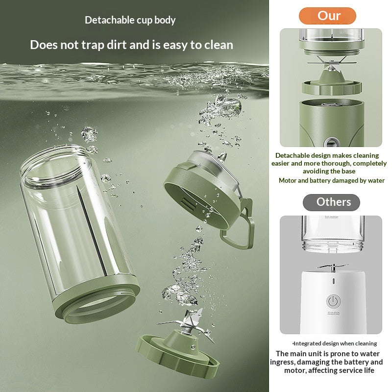 Portable Automatic Juicer with Minimalist Design Rechargeable Kitchen Appliance