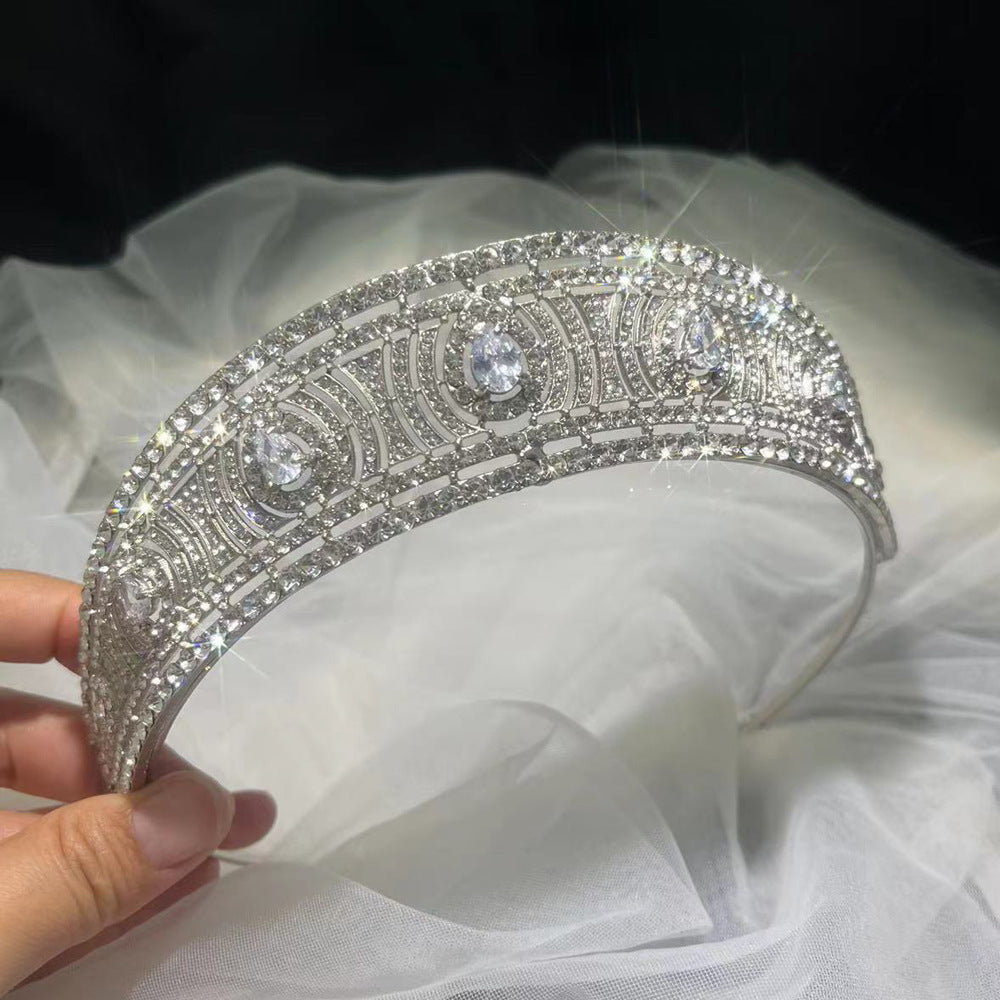 Silver Wedding Crown Headdress