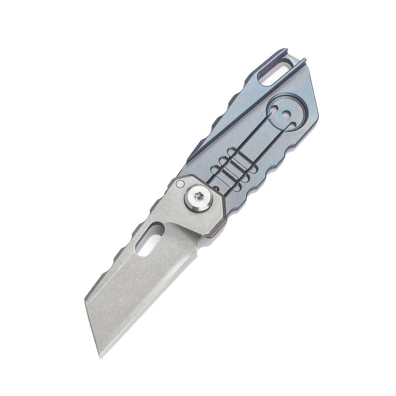 Outdoor Survival Folding Knife with Satin Blade - Mini, Multi-Color