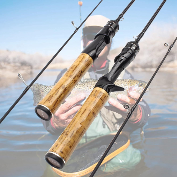 Ultralight Slow-Casting Fishing Rod - 6ft Carbon Fiber Handle