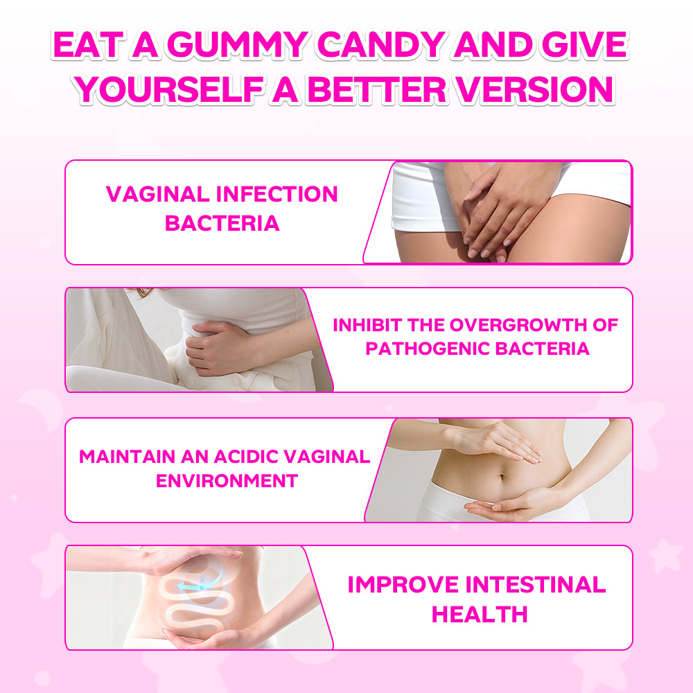 Female Probiotic Moisturizing Gummies for Gut and Skin Health