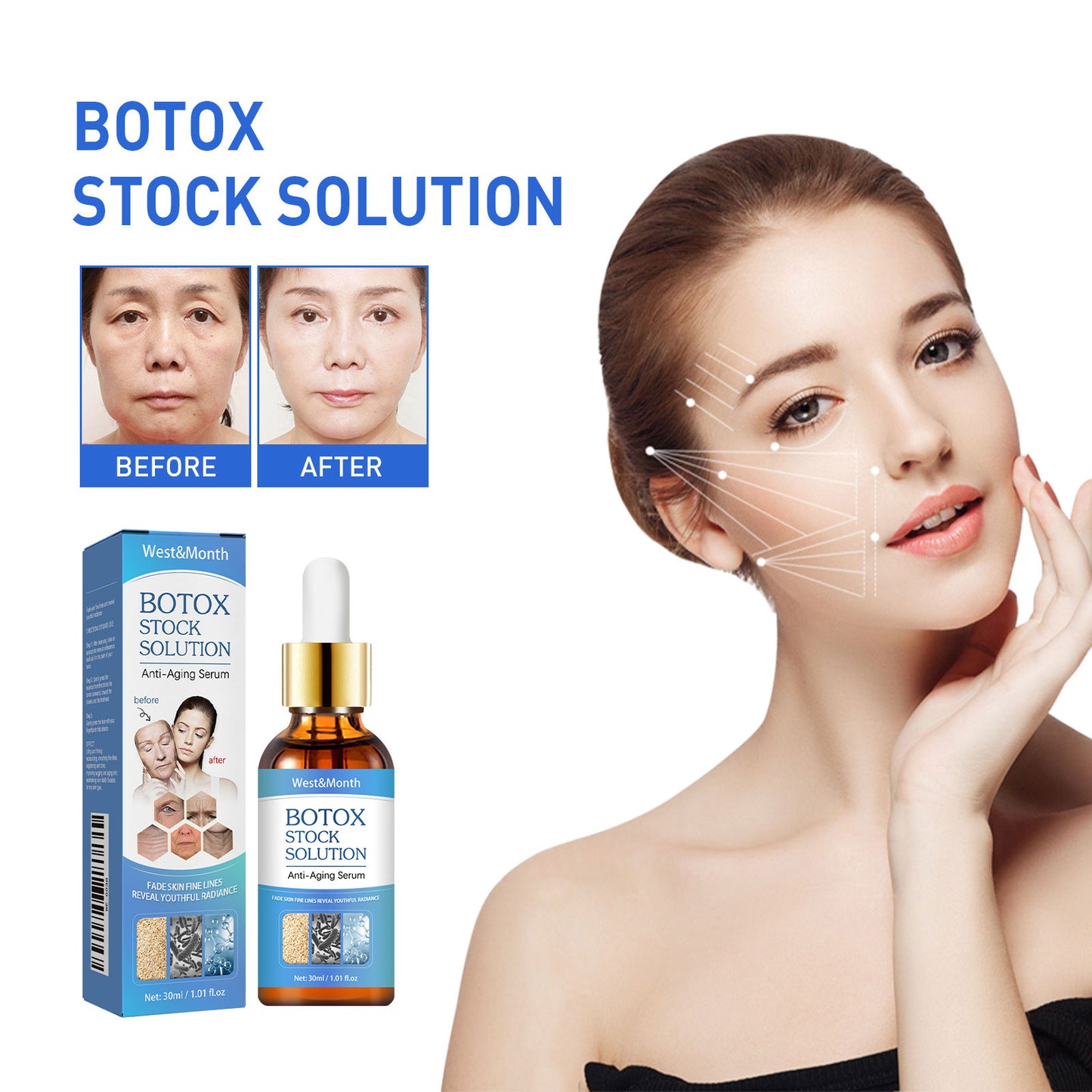 Collagen Anti-Aging Facial Essence 30ml Brightening Skin Care Serum