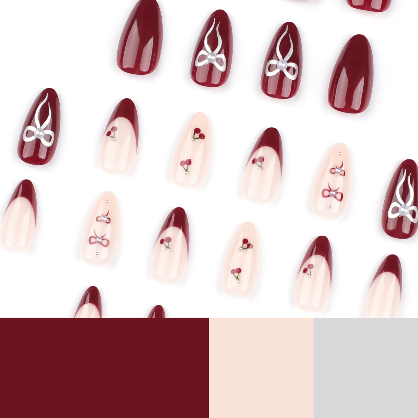 Elegant Boxed Nail Tips - Ready-to-Wear False Nails for Women