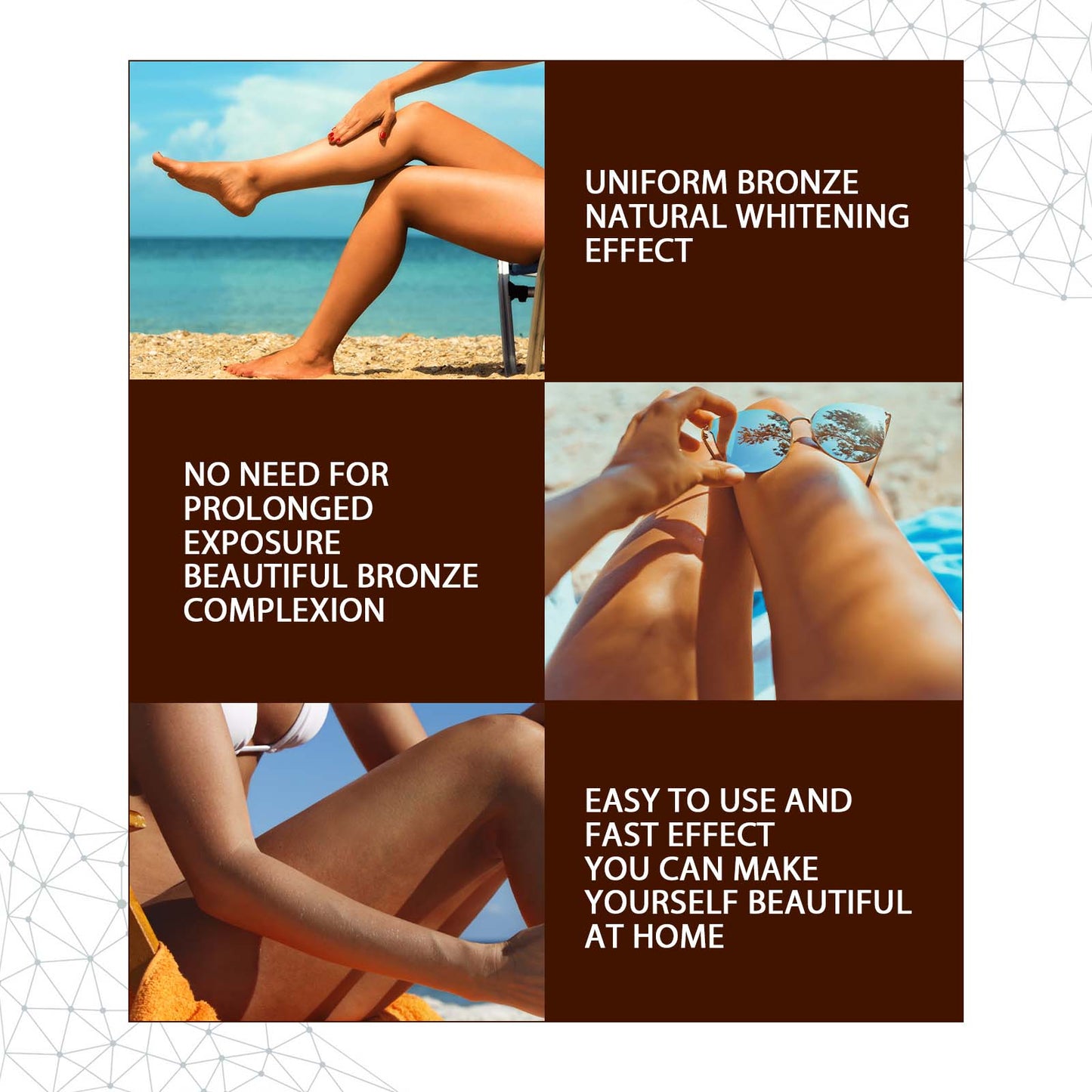 Natural Bronze Tanning Spray - 30ml Sunless Tanning Aid