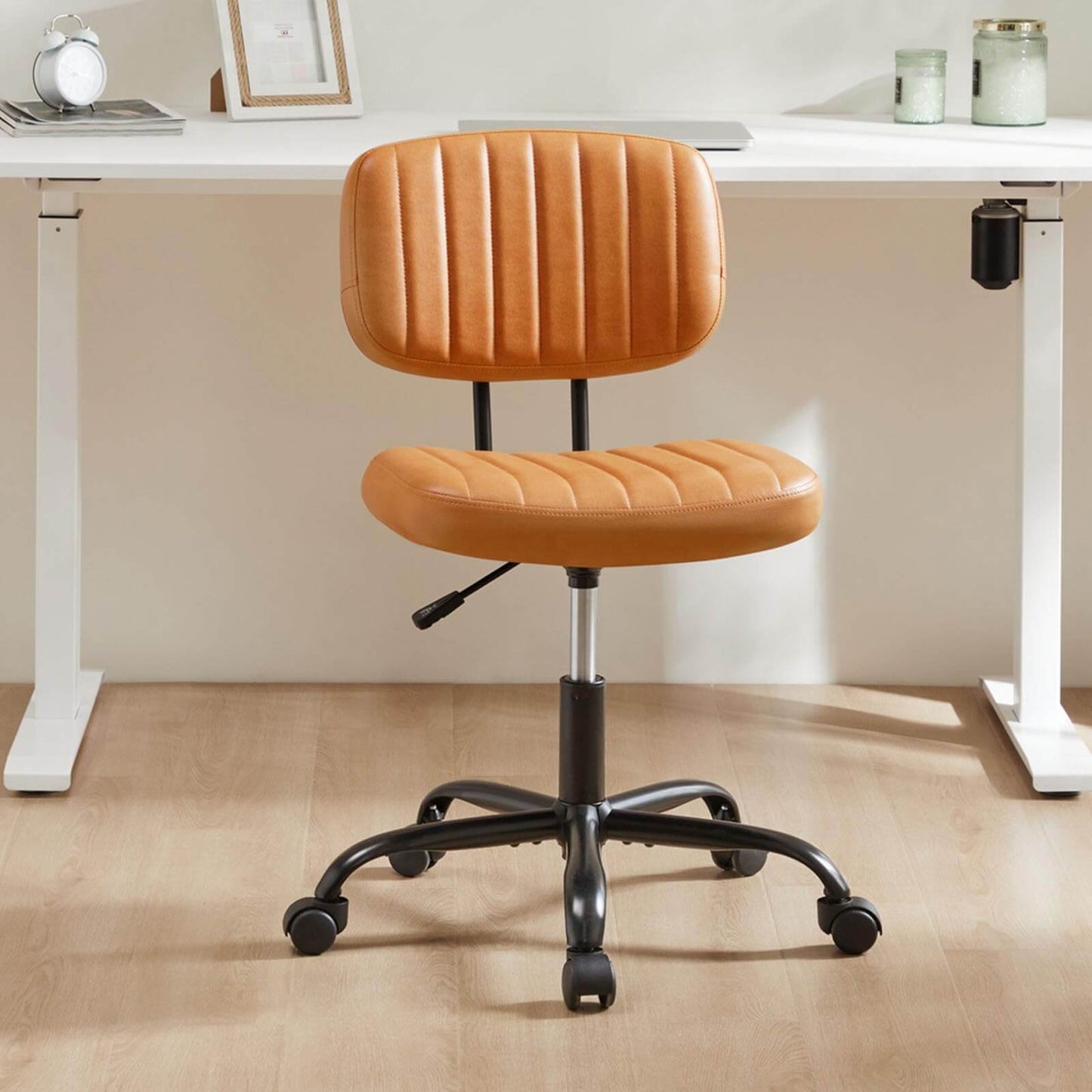 Adjustable Height 360° Rolling Swivel Office Chair - Multiple Colors
