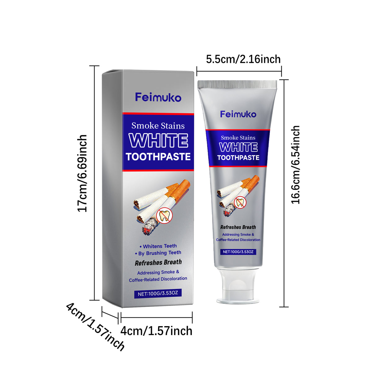 Whitening Stain Removal Toothpaste - 100g