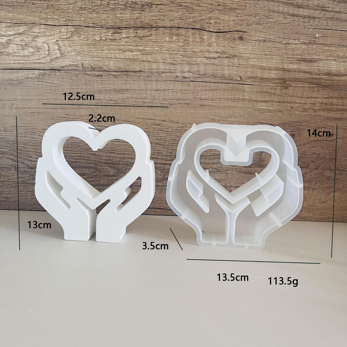 Holding Love Tube Hydroponic Vase Silicone Mold for Resin Epoxy Craft