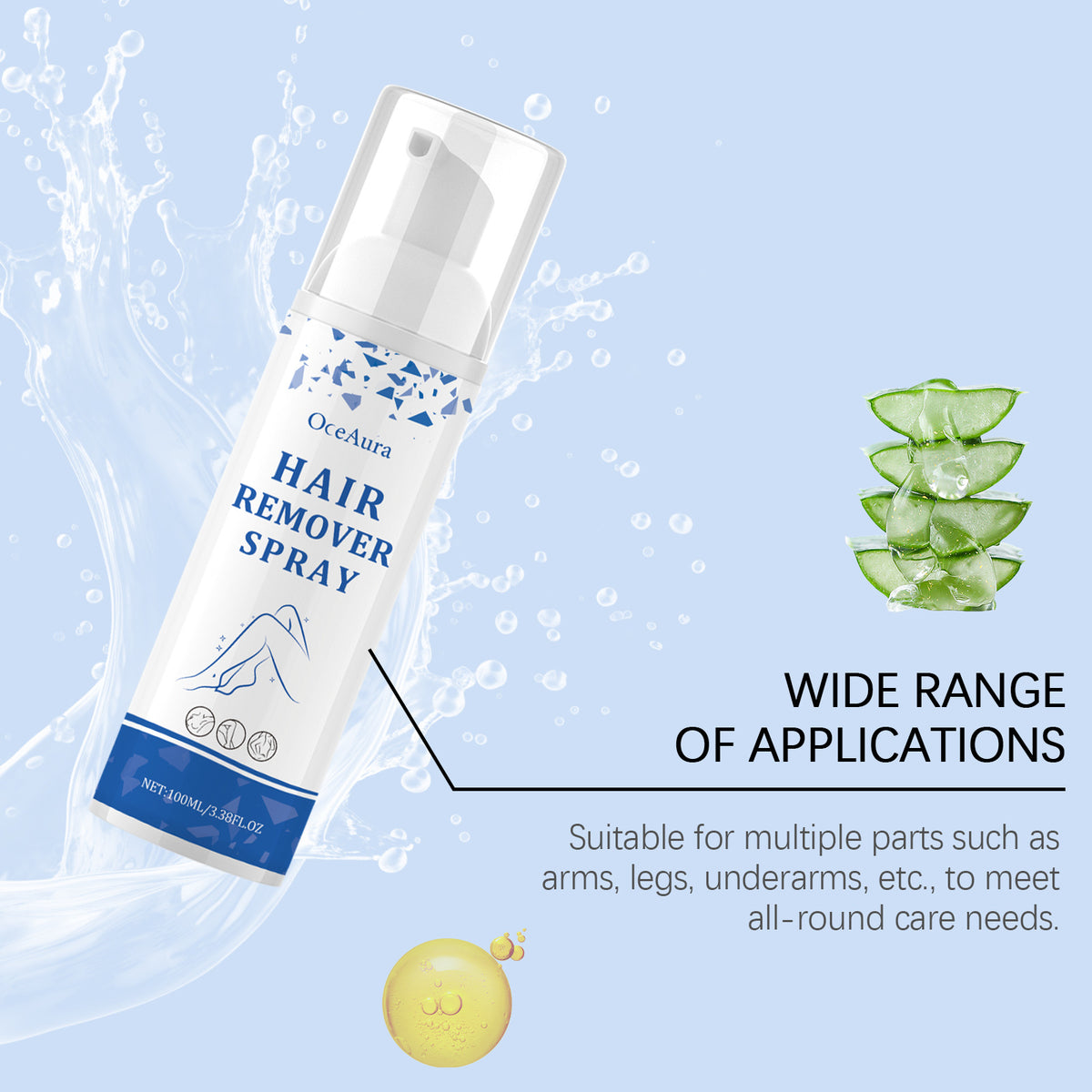 Mousse Hair Removal Spray - Gentle 100ml