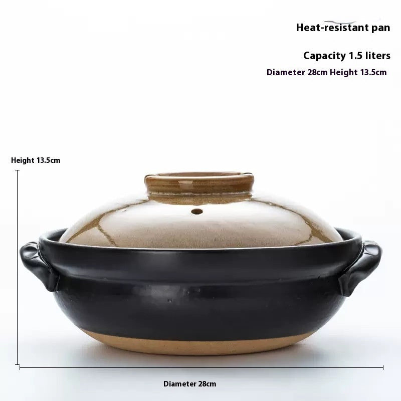Heat Resistant Ceramic Storage Jar with Wood Texture - Modern Japanese Style