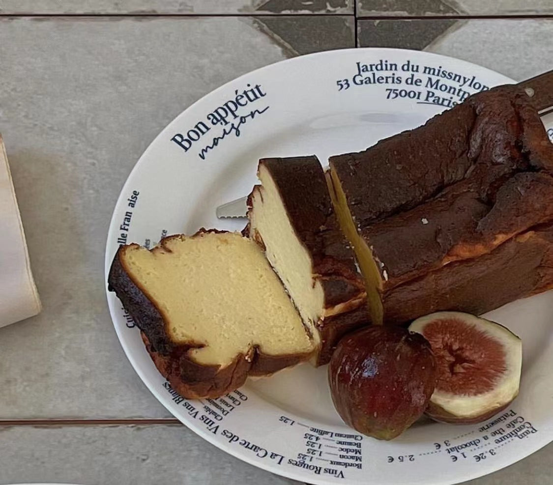 Ceramic Dessert Plate Set - Oval, 8 & 9 Inch, Dish for Breakfast & Dessert