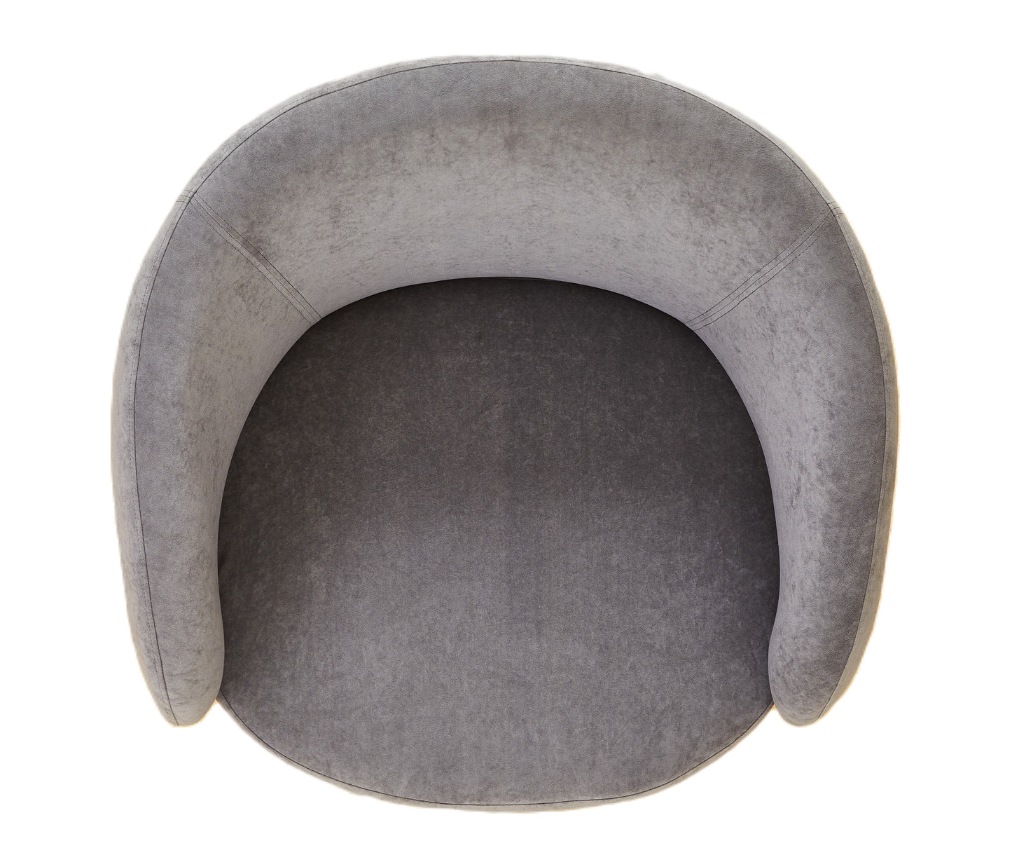Mid-Century Modern Velvet Accent Chair, Upholstered Barrel Armchair