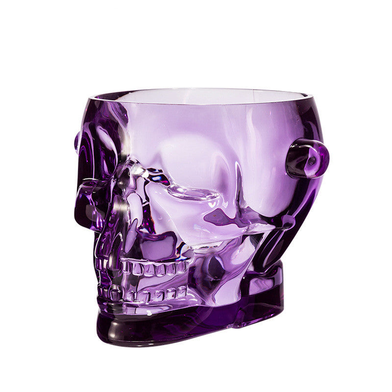 Skull Acrylic Ice Bucket with Lid - Household Plastic Wine & Drink Cooler