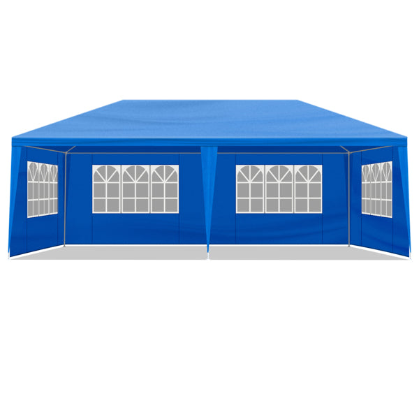 10x20 Outdoor Party Tent with Removable Sidewalls - Blue