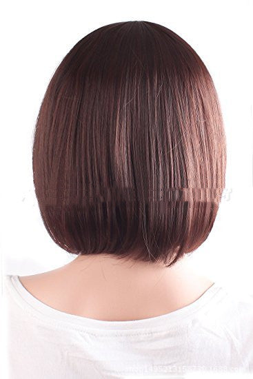Women's Short Wig with Multiple Color Options - Natural, Black, Brown