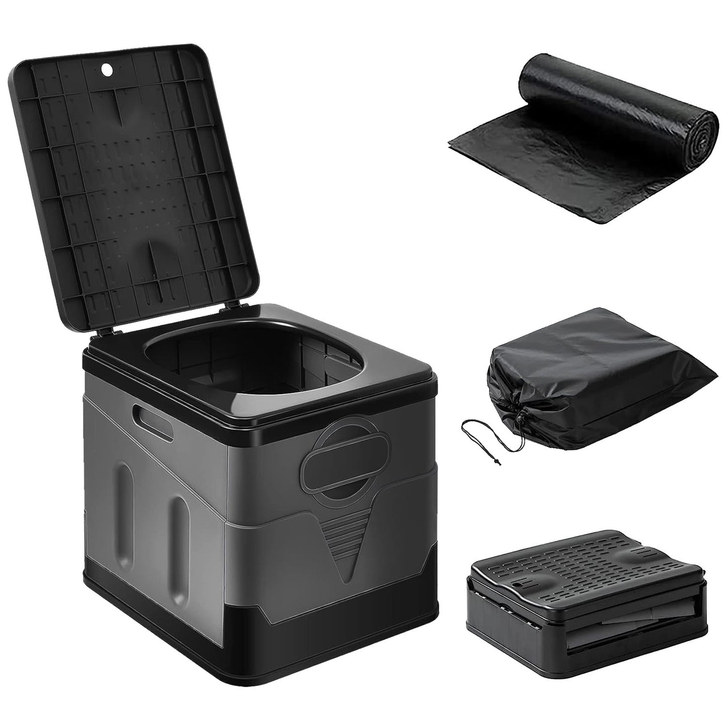 Portable Toilet for Camping, Hiking & Boating - 20L Capacity