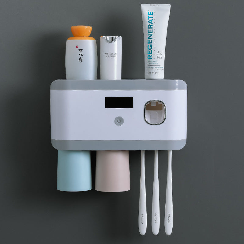 Ultraviolet Sterilizer Toothbrush Holder and Mouthwash Cup Set - Multiple Styles & USB
