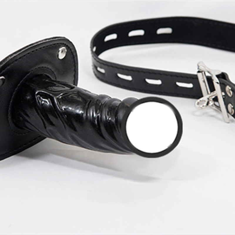Unisex Silicone Leather Simple Docking Plug Toy for Adult Wellness