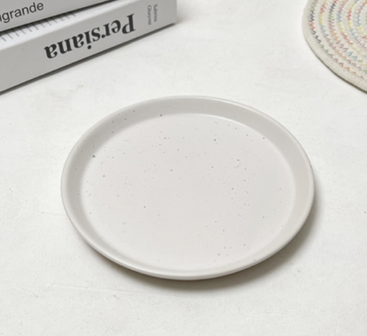 8-Inch Ceramic Plate Set for Kitchen Storage - Multiple Styles