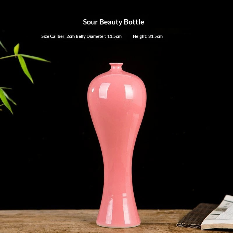 Ceramic Flower Vase Home Decor Gift Pink Blue Green White