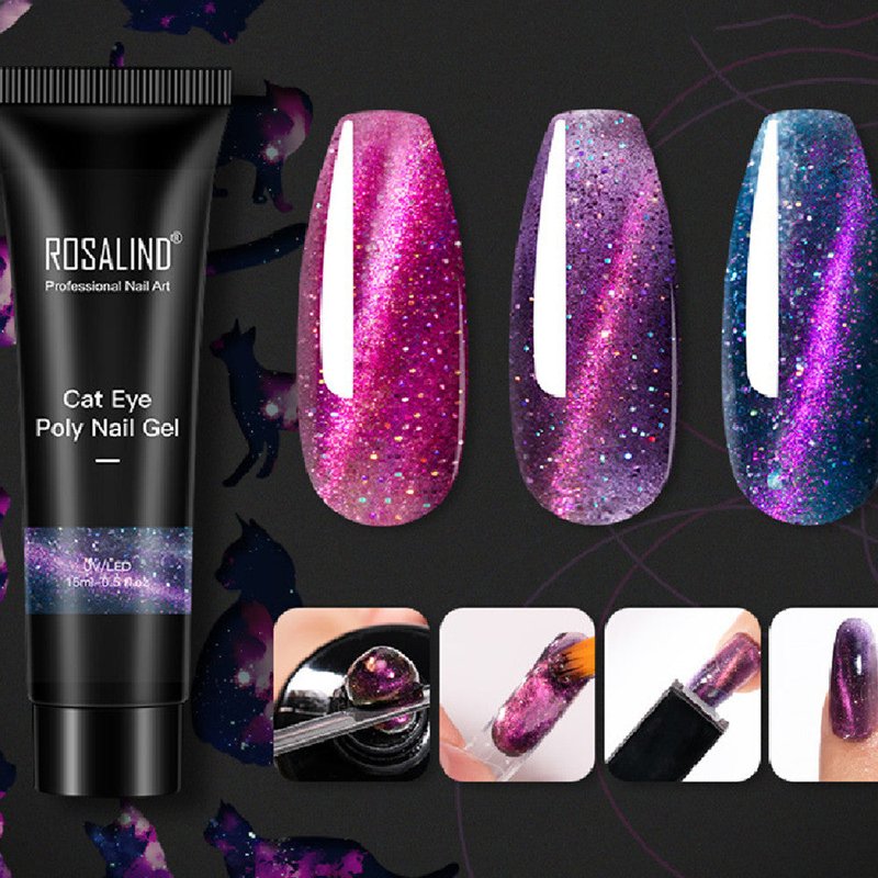 Crystal Gel Nail Polish - Multiple Colors