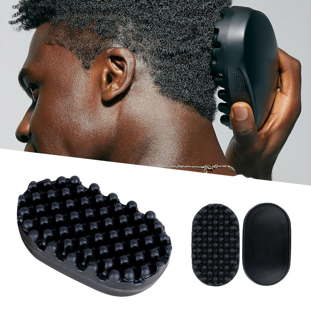 Black Rubber Hair Curler for Salon & Home Hair Styling