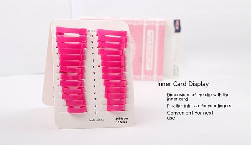 Gradient Nail Art Anti-overflow Protective Folder - Pink