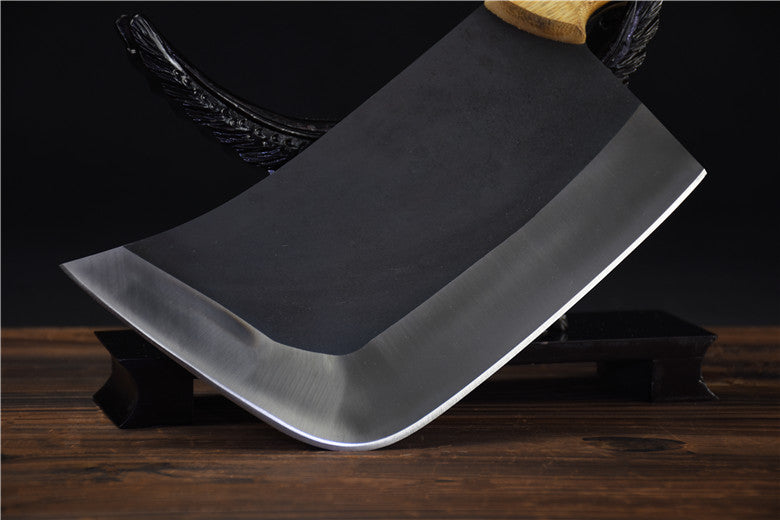 Bone Chopper Kitchen Meat Cleaver - Silver, 34cm Blade