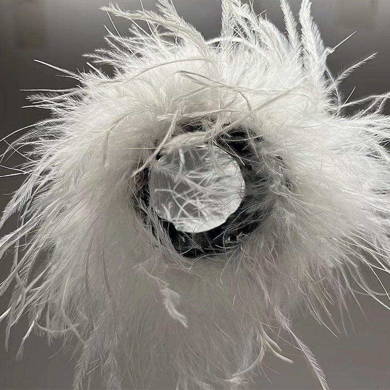 Feather Headdress – Adjustable Snap Ring Band, Multiple Colors