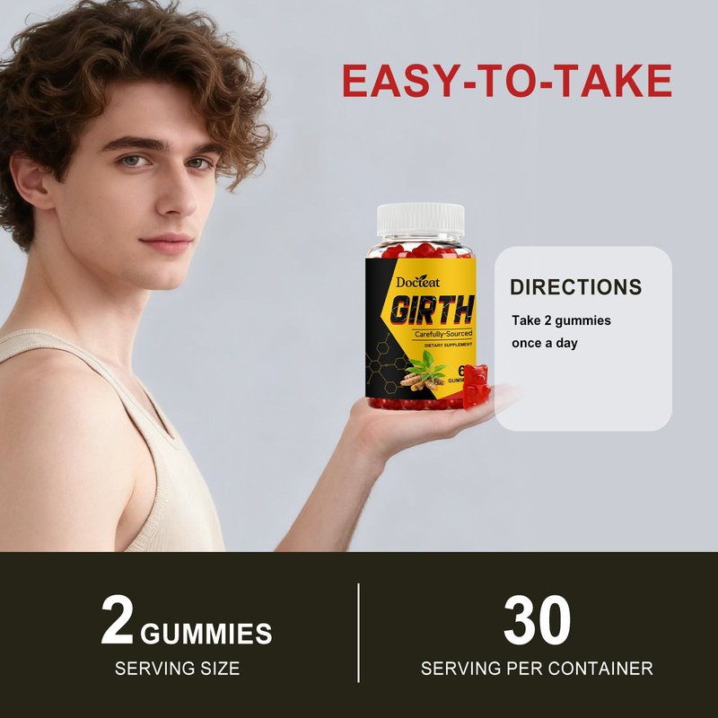 Men's Confidence Support Gummies - 60 Count