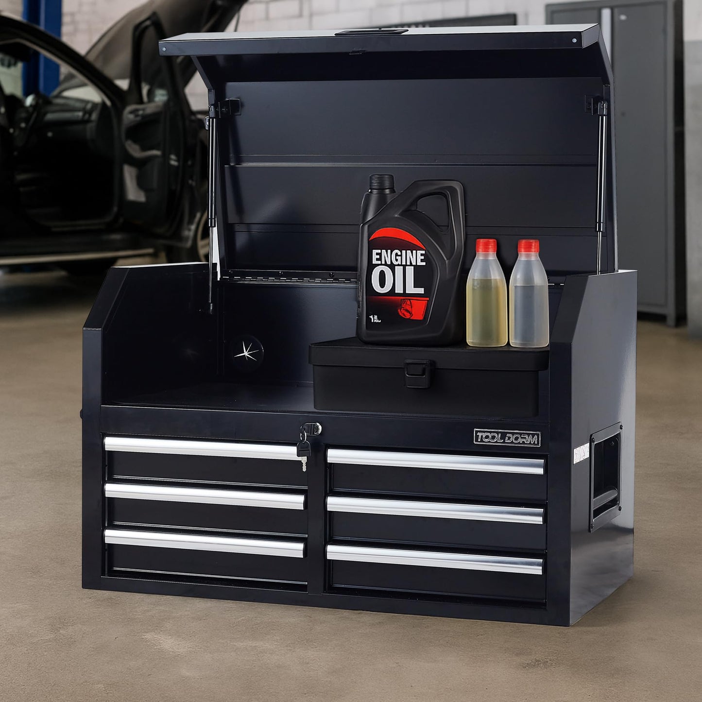 36-Inch 6-Drawer Tool Storage Cabinet with Wheels - Stackable Steel Chest