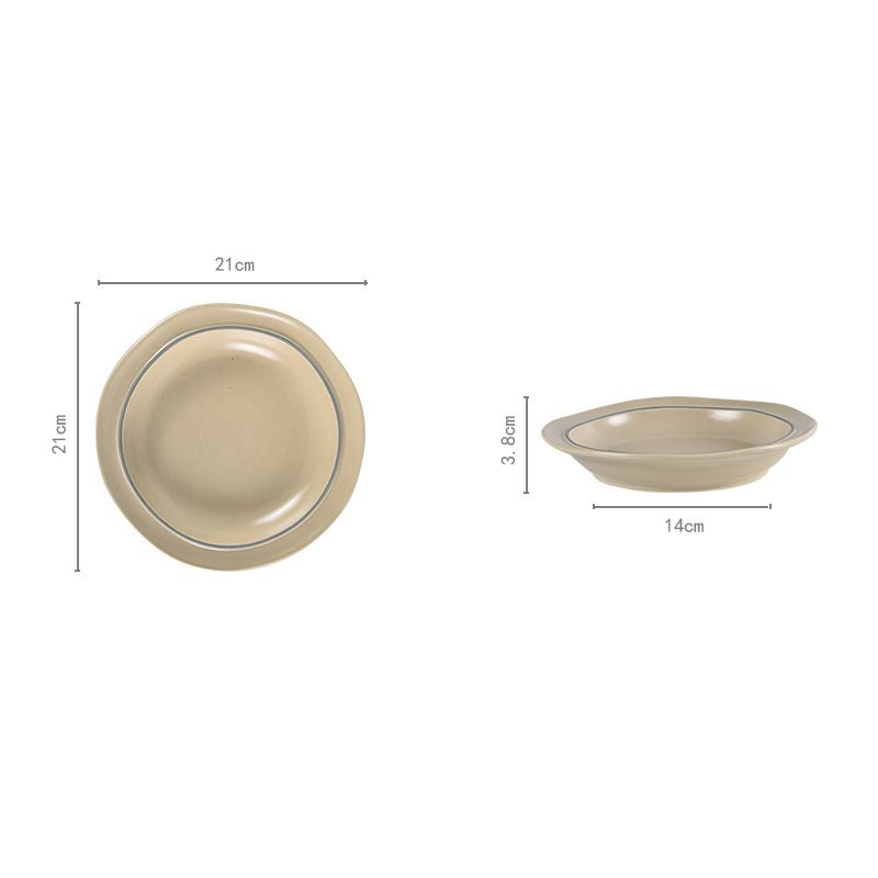 Luxury Household Tableware Set - Irregular Shape Ceramic Dinnerware