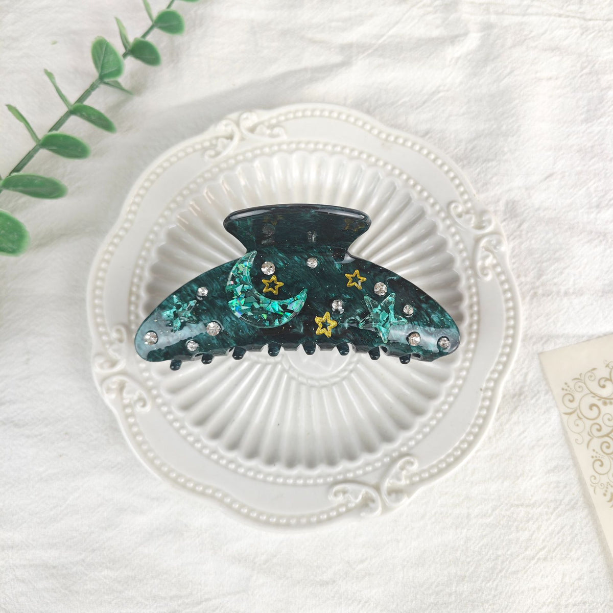 Oversized Star Moon Barrettes