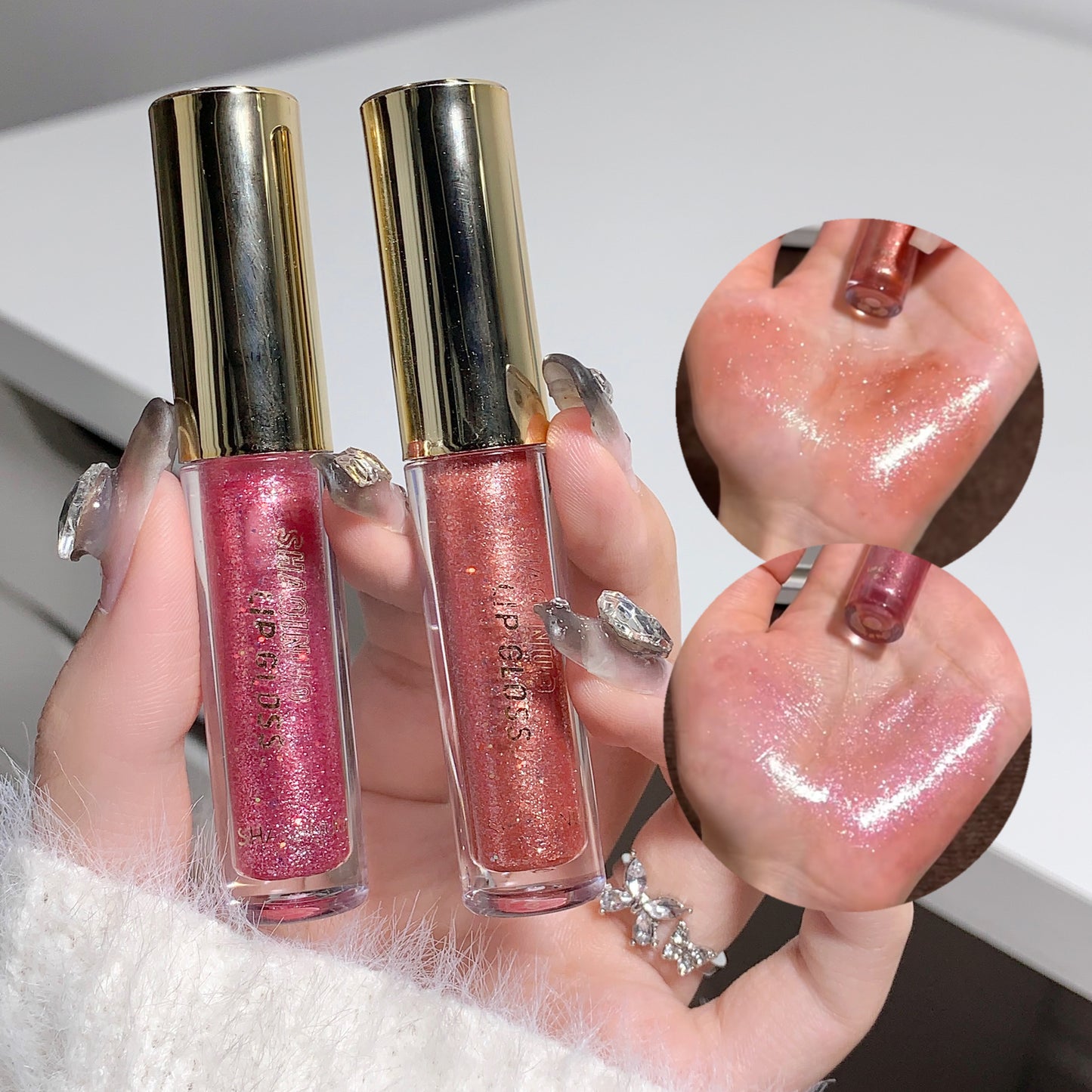Moisturizing Lip Gloss Water Light Mirror Lip Lacquer - Rich & Hydrating