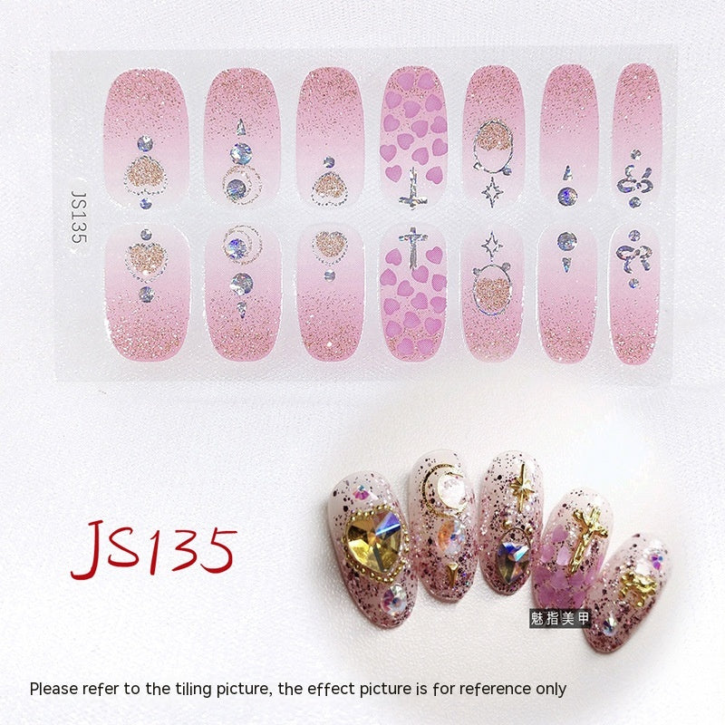 3D Crystal Nail Art Sticker Set - Crystal Glass Nail Film for Manicure