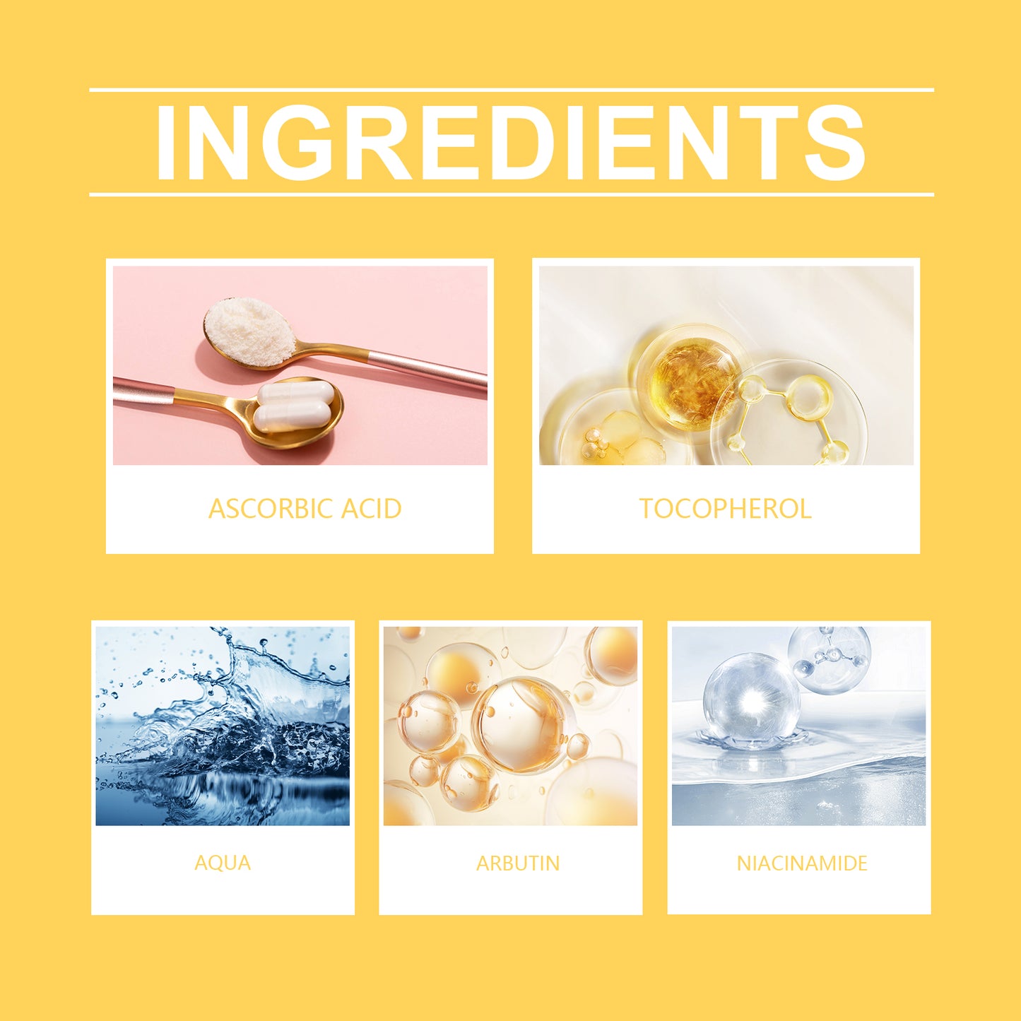 Vitamin C Brightening Face Serum - Dark Spot Corrector & Hydrating Essence
