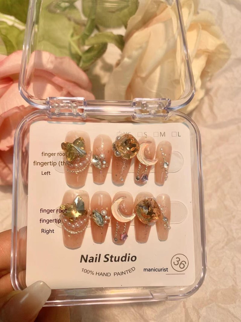 Detachable False Nails with Sun Protection