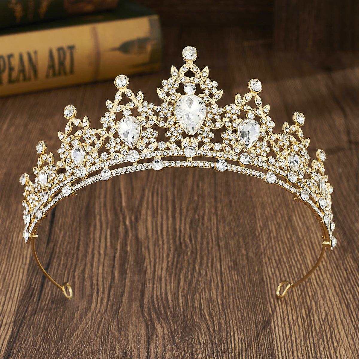 Rhinestone Crown Headband Wedding Hair Accessory