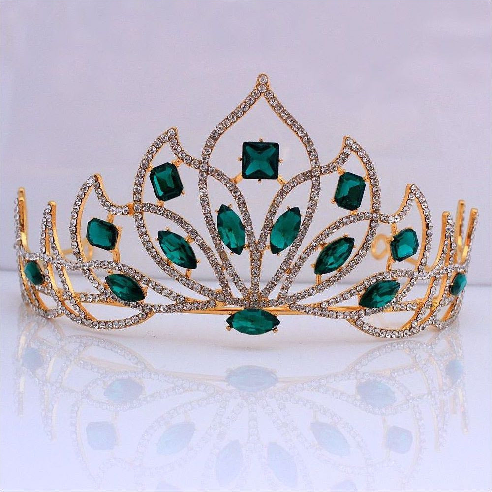 Bridal Crown Baroque Tiara - Alloy