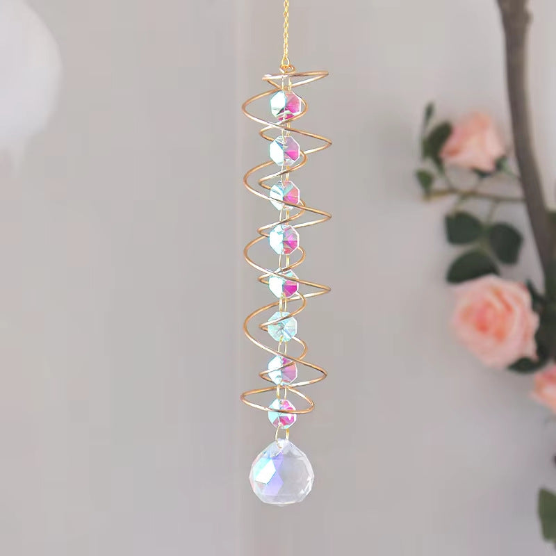Modern Crystal Geometric Spiral Rotator Sunlight Trapper - Home Decor