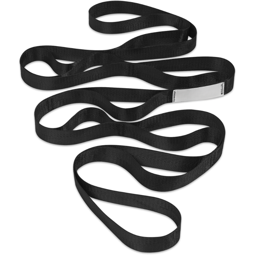 Non-Elastics Stretching Strap with Loops for Yoga & Therapy
