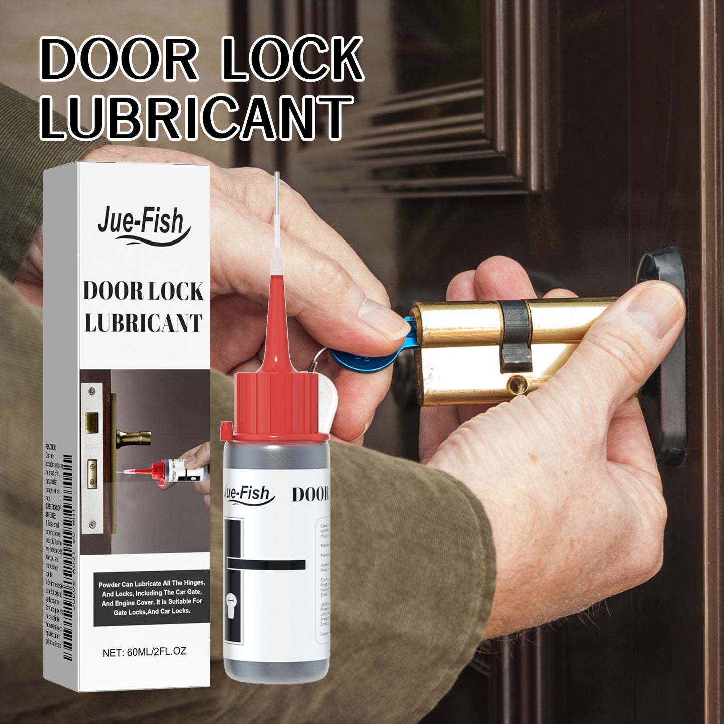 Lock Core Lubricant Spray 60ml for Door Locks and Hinges - Long-Lasting Protection