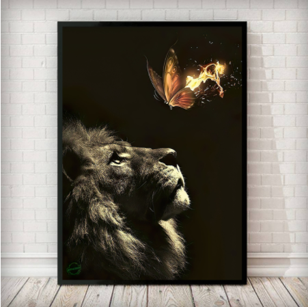 Diamond Painting Mosaic Kit Lion Tiger Embroidery Cross Stitch Art - Multiple Sizes & Styles