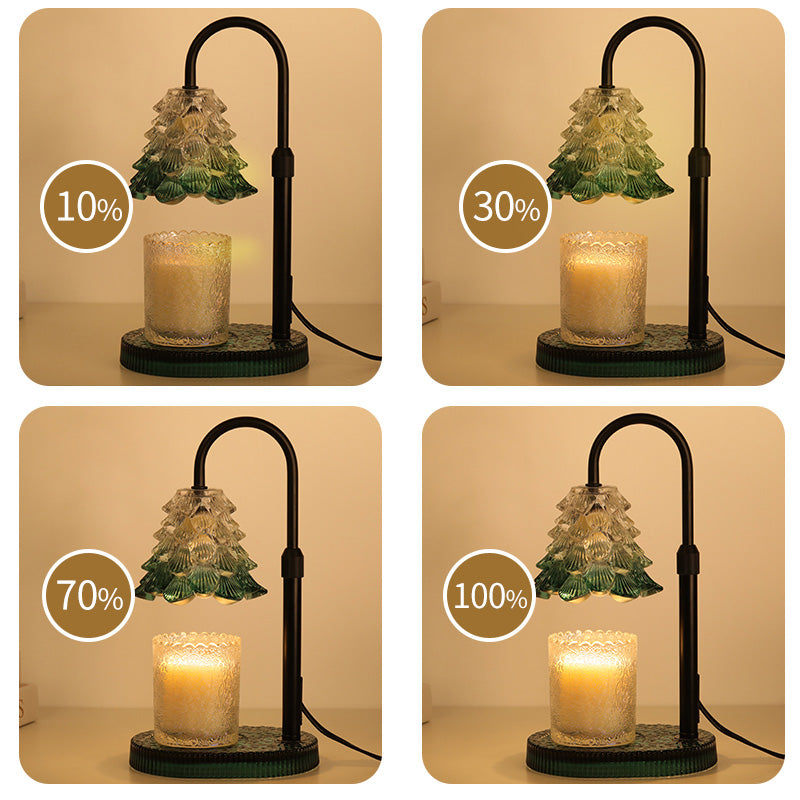 Candle Warmer Lamp with Timer & Dimmer - Adjustable Green Wax Melt